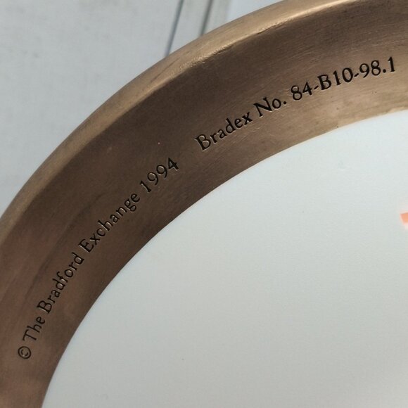 Bradford Exchange Twas The Night Before Christmas Light Up Plate W/COA 1994 - Picture 9 of 11